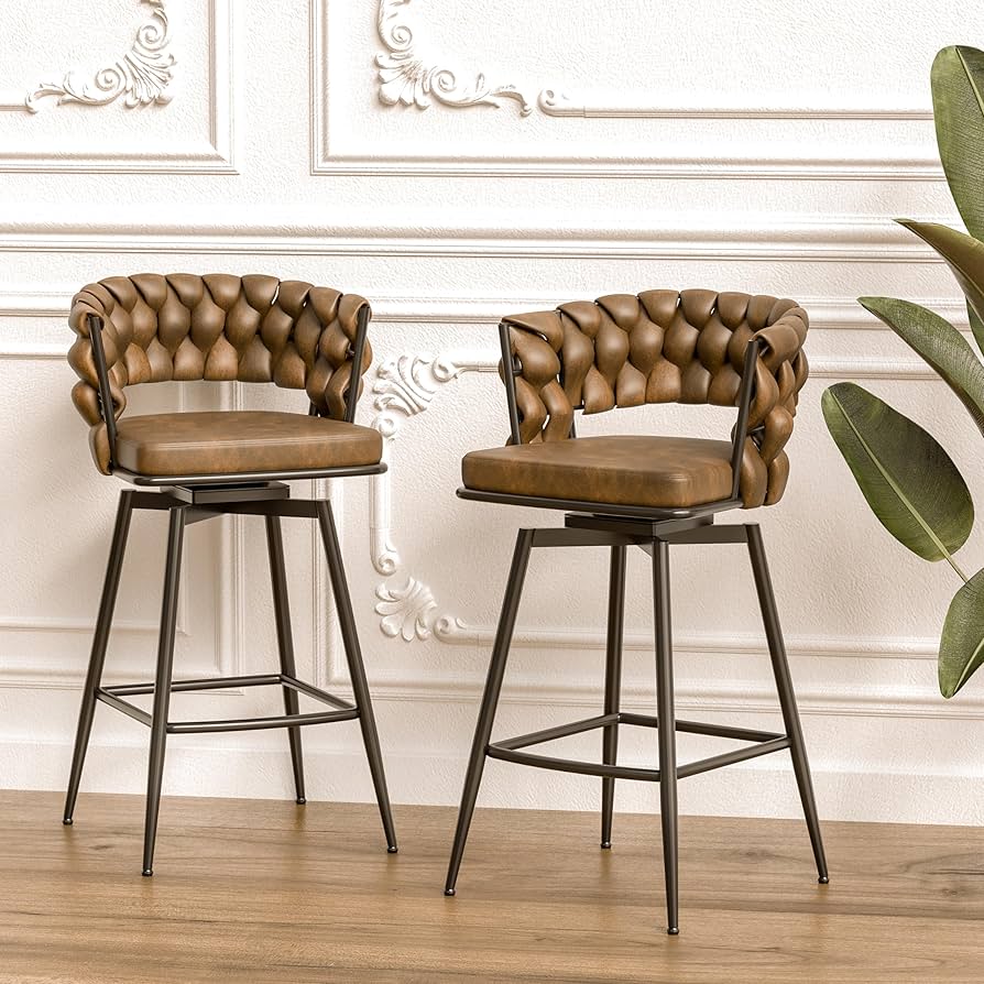 本革スツール～Woven leather stool～ Fenton Woven Leather Stool | Pottery Barn